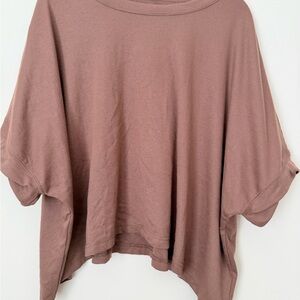 Elegant Mauve Short Sleeve Women's Top